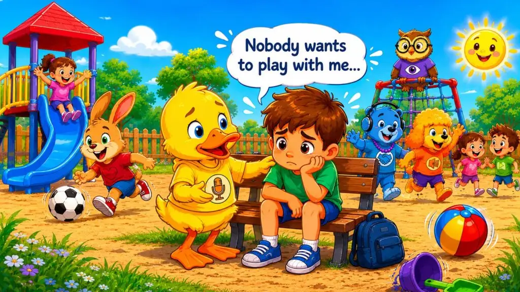 When your child says nobody wants to play with me.